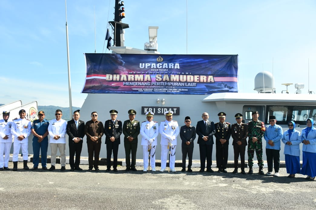 Upacara Memperingati Hari Dharma Samudera Lanal Nunukan