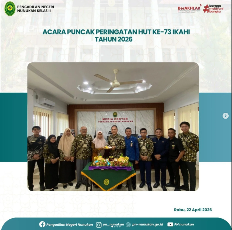 Acara Puncak HUT IKAHI ke-73 Tahun 2026