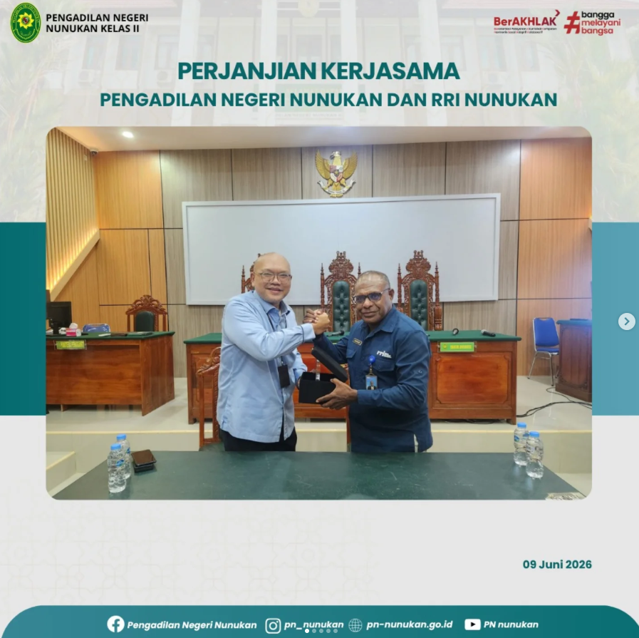 Perjanjian kerja sama dengan Radio Republik Indonesia (LPP RRI) Nunukan