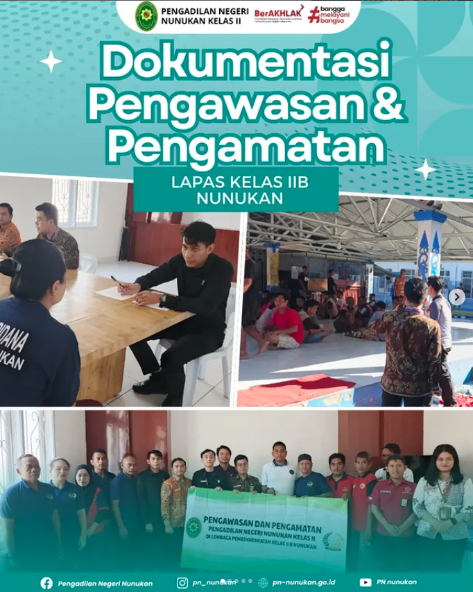 Pengawasan dan Pengamatan di Lembaga Pemasyarakatan Kelas II B Nunukan