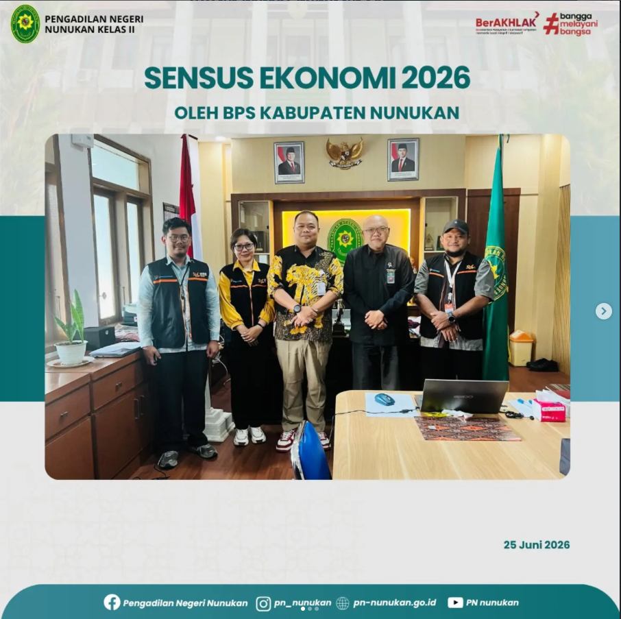 Kunjungan dari Tim Pendataan lapangan Sensus Ekonomi 2026 oleh BPS Kabupaten Nunukan